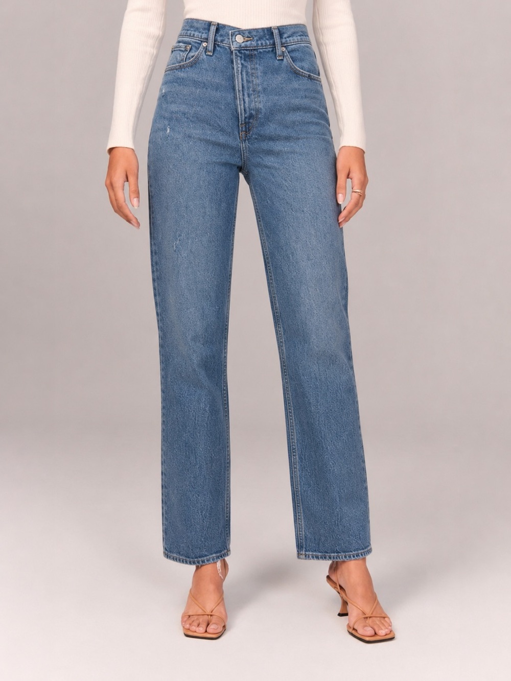 Abercrombie & Fitch The ’90s Straight Ultra High Rise Jeans Size 28/6 Long